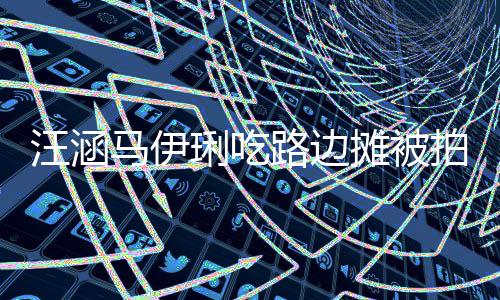 气在街走边摊被头边马伊琍吃路边接地吃很汪涵拍