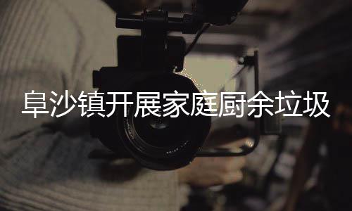 镇开展家庭厨类入圾分传余垃阜沙户宣