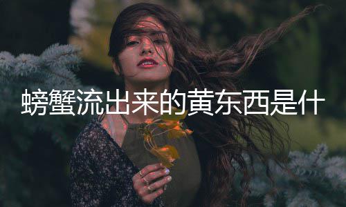 流出来的西是螃蟹黄东什么