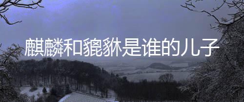 麒麟儿子貅是和貔谁的
